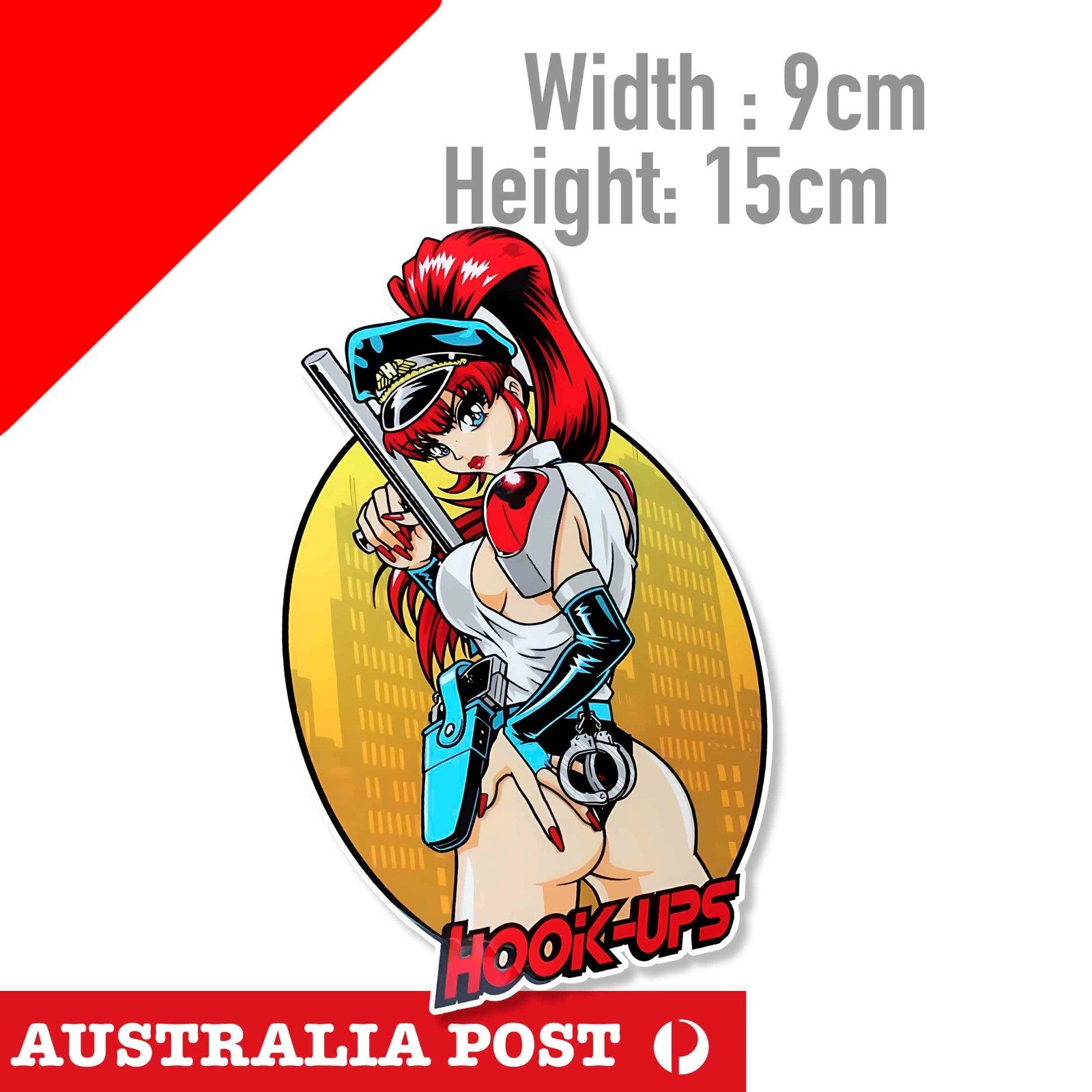 HOOK-UPS Skate STICKER USA Gun Star Girl Hook-Ups skateboard Fighters,