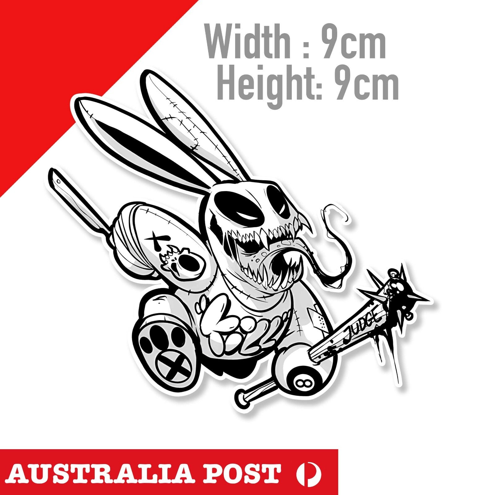 VENOM Rabbit ,JDM, Tattoo ,Drift , Laptop, Car Window Sticker