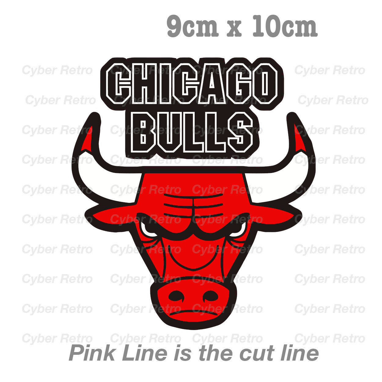 CHICAGO BULLS NBA Logo Decal Sticker