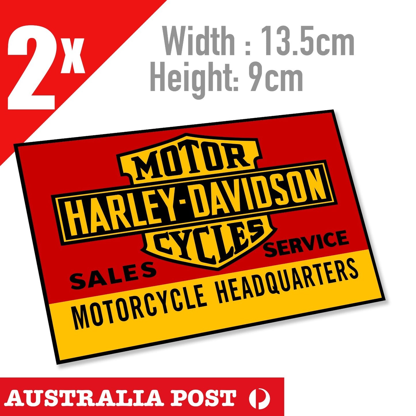 HARLEY Davidson Stickers X 2 Motorcycle Vinyl Decals Bike