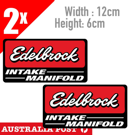 EDELBROCK Intake Manifold, BEER FRIDGE TOOLBOX MANCAVE HOT ROD RAT ROD Sticker