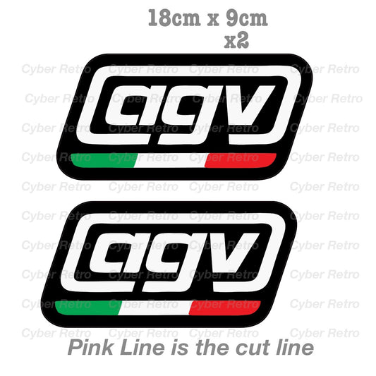 AGV Italian Logo  Decal Sticker 