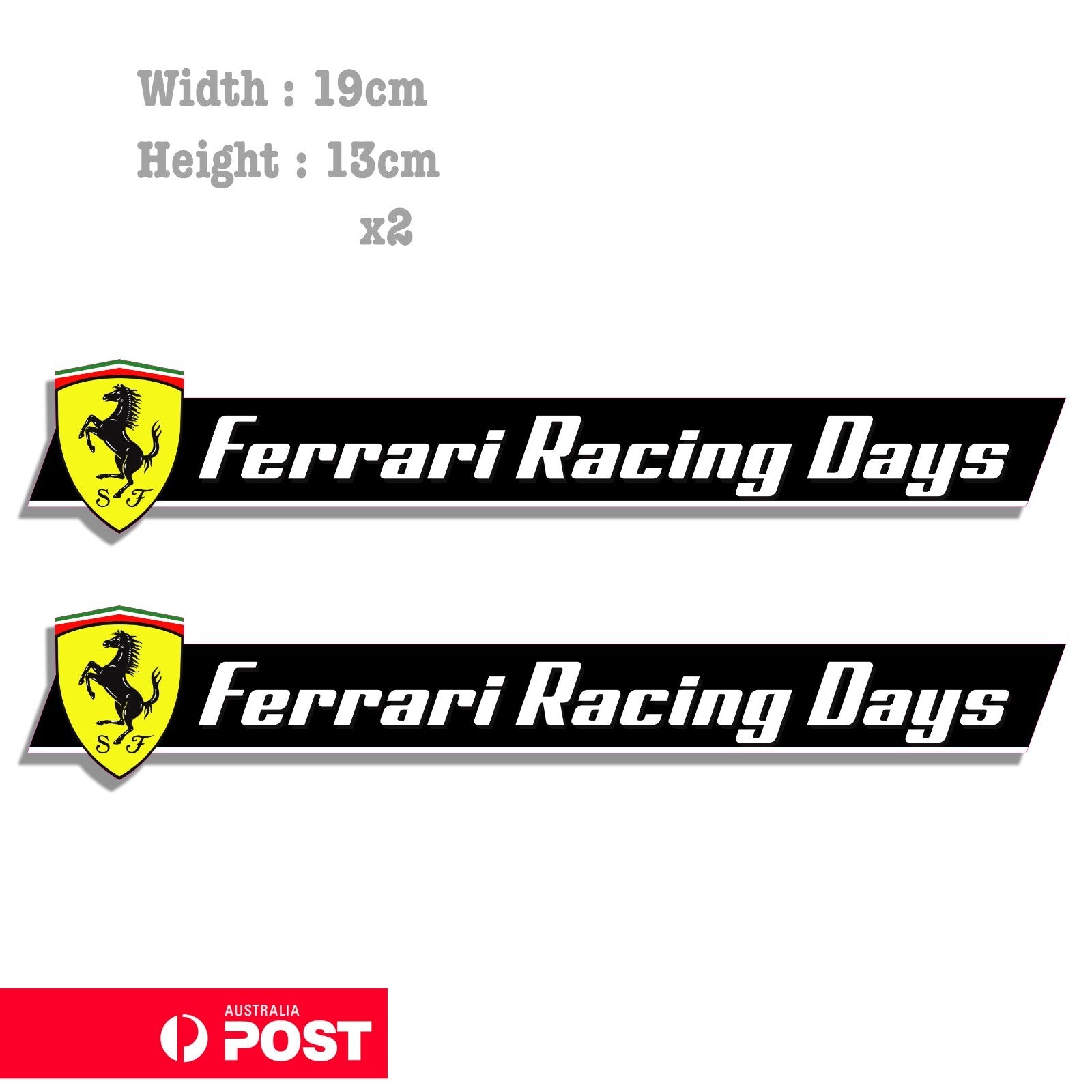 Ferrari Racing Days Slap Ferrari Logo  Decal Sticker