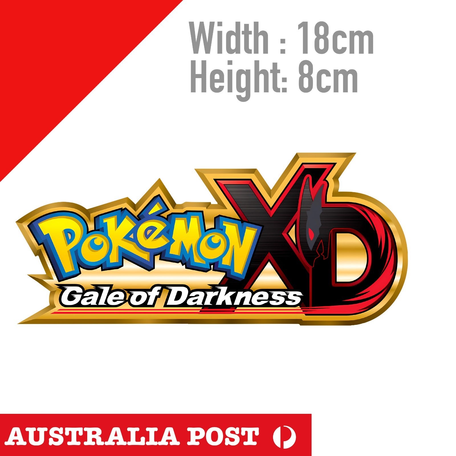 Pokemon XD: Gale of Darkness logo Sticker