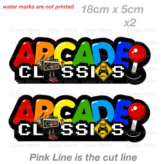 Nintendo Gamer Zone Arcade Classic Logo Font Retro Gaming Vintage Sticker 