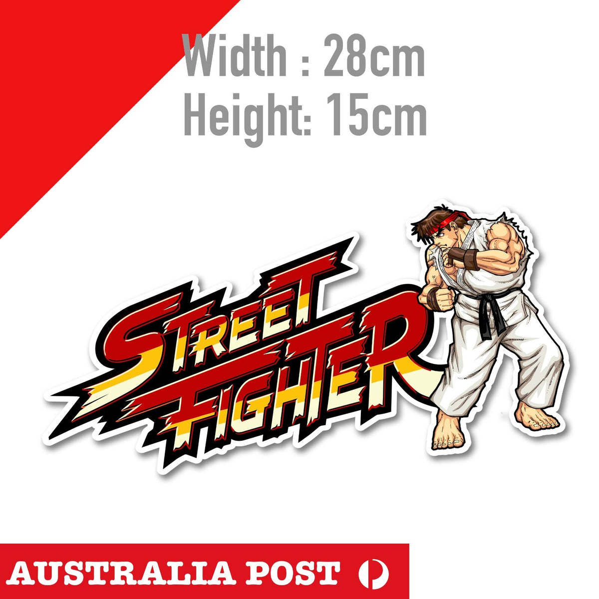 Street Fighter - Street Fighter Alpha Ryu , Street Fighter Game Logo  Sticker