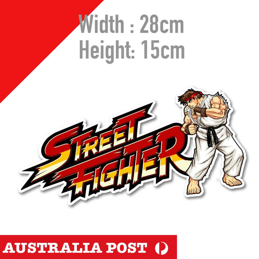 Street Fighter - Street Fighter Alpha Ryu , Street Fighter Game Logo  Sticker