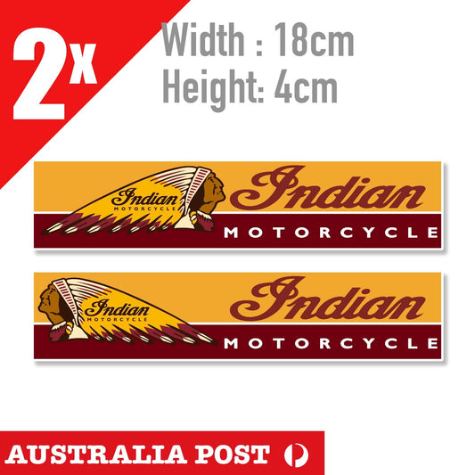 Indian Motorcycle  Banner Logo, Motorcycle Helmet, Fuel Tank Banner Sticker