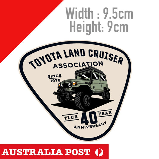 TOYOTA Land Cruiser Association, Hilux 4x4 Truck Ute, 4Runner 40th Sticker