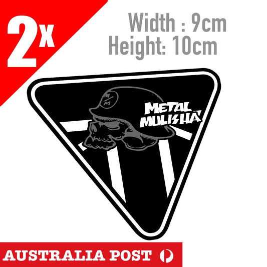 Motorcycle Helmet Metal MULISHA Skull Grey Helmet logo decal Sticker