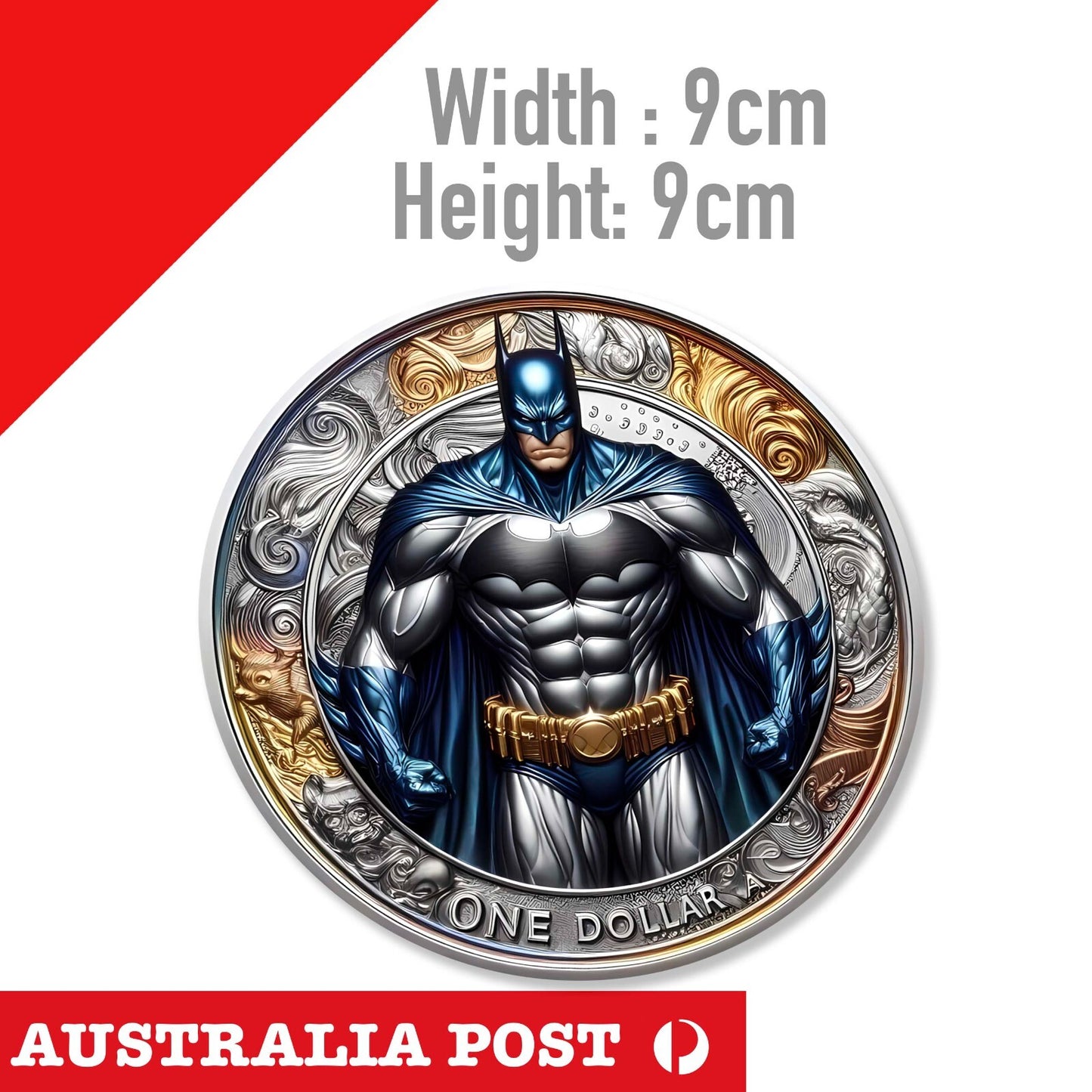 DC Comics Batman COIN Style Stickers, Batman Logo , Dark Knight Vinyl Sticker