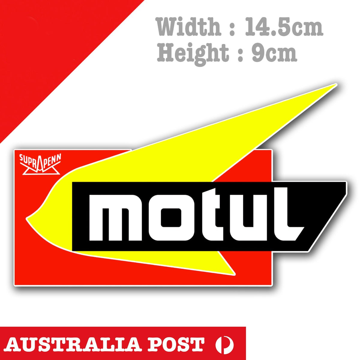 MOTUL Suprapenny Vintage Old Logo, Car , Oil, Sticker