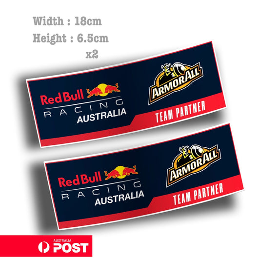 Red Bull Racing Australia ArmorAll Logo  Vinyl  Sticker