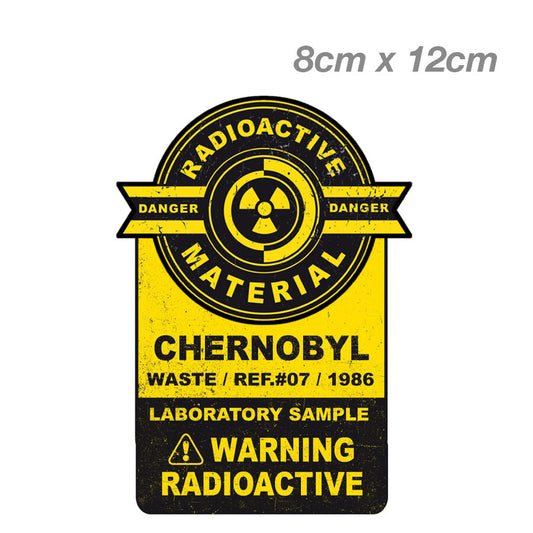 Chernobyl Radioactive Material  Warning Sign  Laptop , Car  Vinyl  Sticker 
