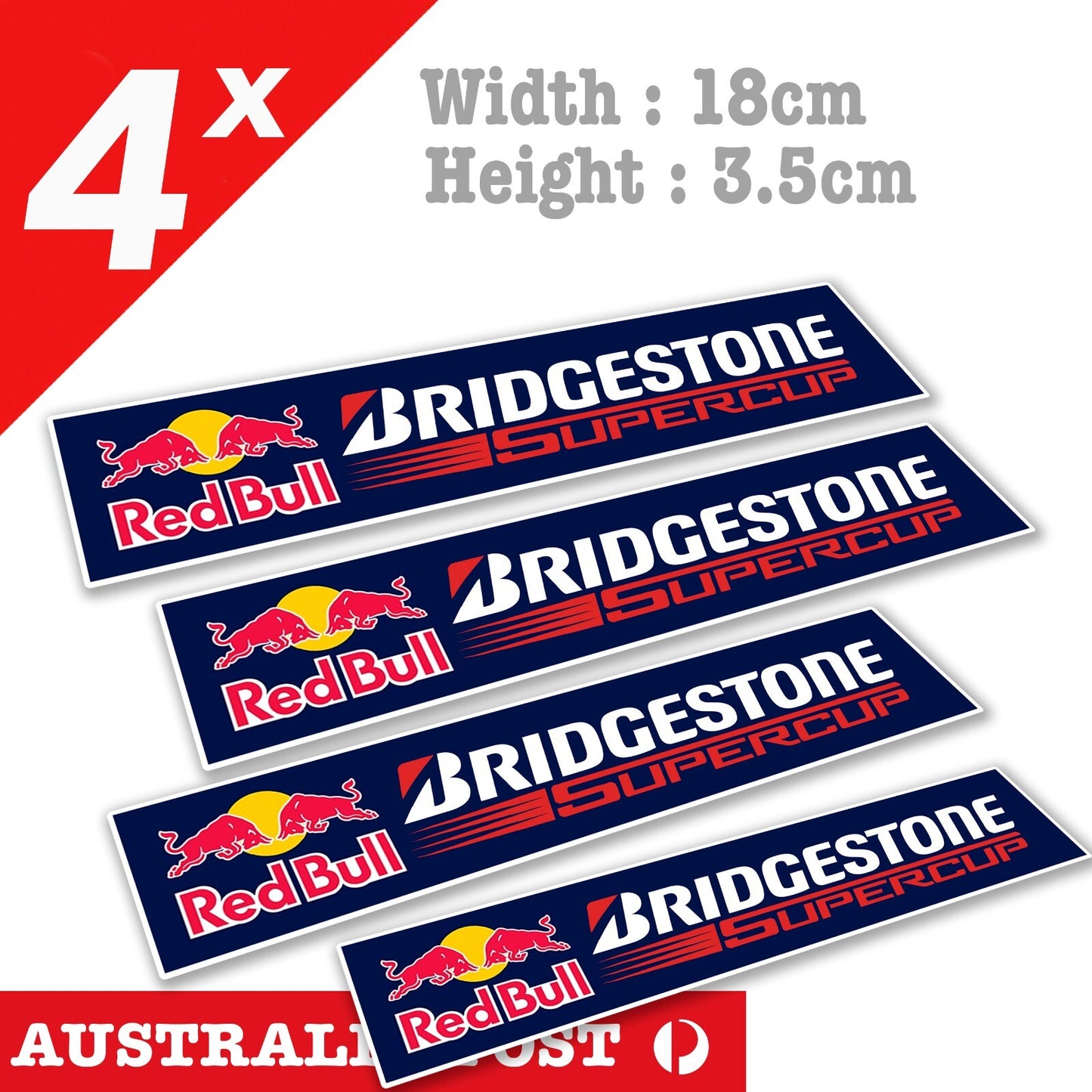 Red Bull Bridgestone Racing Cup Laptop , Car  Vinyl  Sticker 