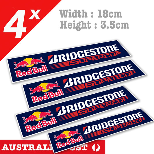 Red Bull Bridgestone Racing Cup Laptop , Car  Vinyl  Sticker 