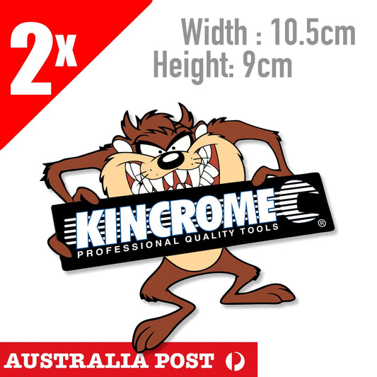 Kincrome Professional Quality Tools Tasmanian Devil, Taz the Tornado Stickers