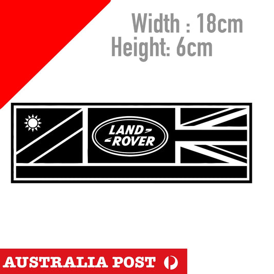 Land Rover Black Union Jack Flag Banner , Off Road, 4x4, 4WD Sticker