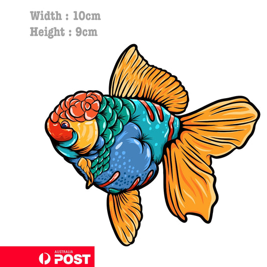 Goldfish Rainbow Color Laptop , Car  Decal Sticker 