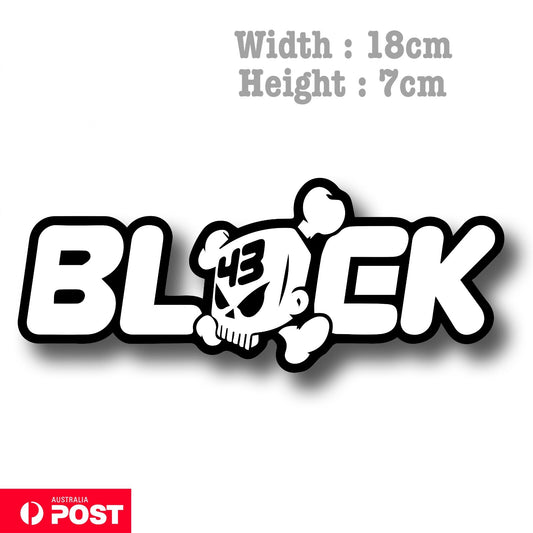 Ken Block 43 Ken Block Skull Logo JDM DRIFT  Decal Sticker