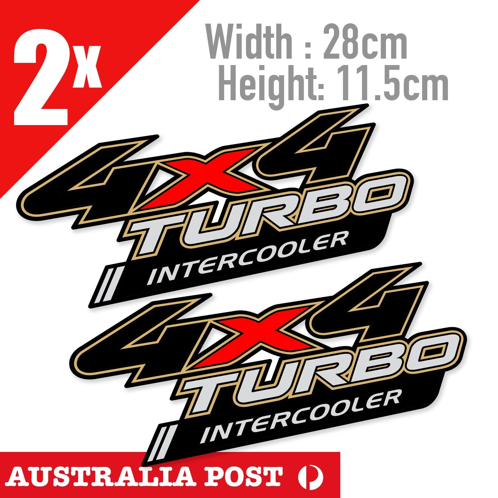 Toyota Hilux 4x4 Turbo Intercooler, Ute, truck,Landcruiser   Stickers
