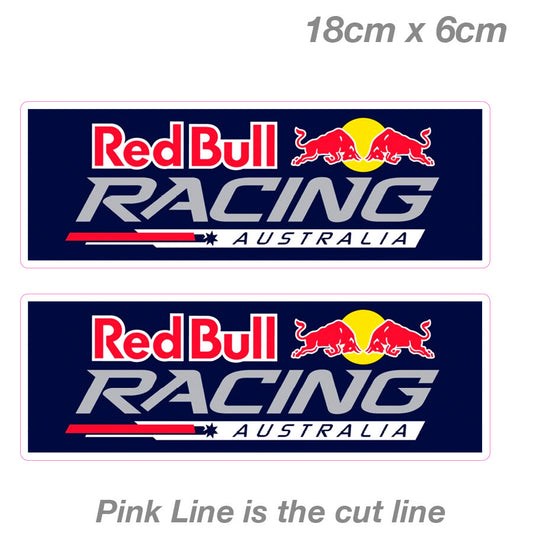 Red Bull Racing Australia Blue Slap Laptop , Car  Vinyl  Sticker 