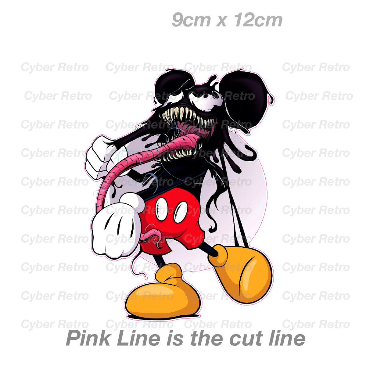 Mickey Mouse VENOM - Walt Disney Marvel Decal Sticker