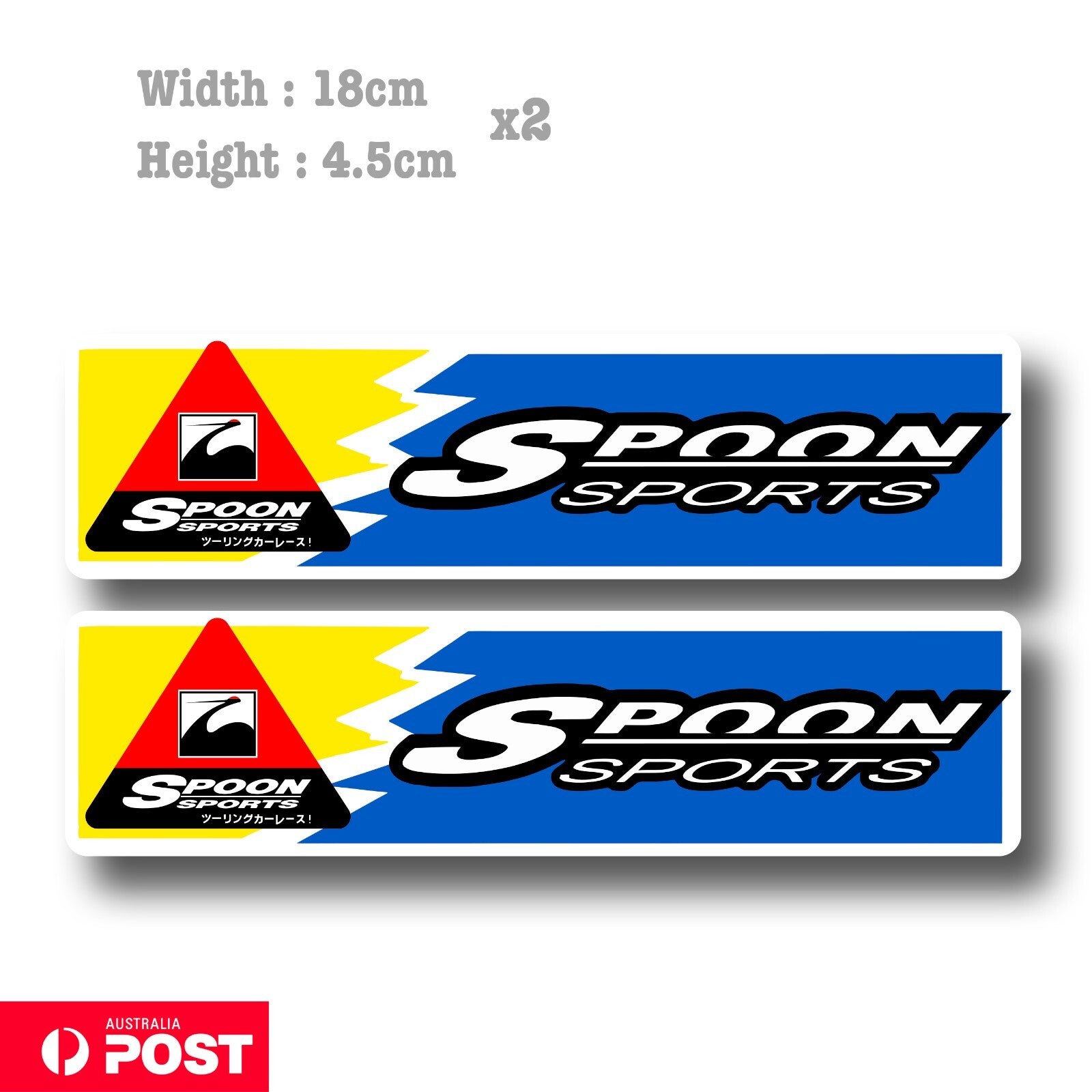 Spoon Sports Evo Mitsubishi JDM Toyota Laptop , Car  Vinyl  Sticker 