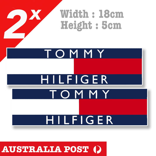 Tommy Hilfiger Logo x2 , Hilfiger Banner Stickers
