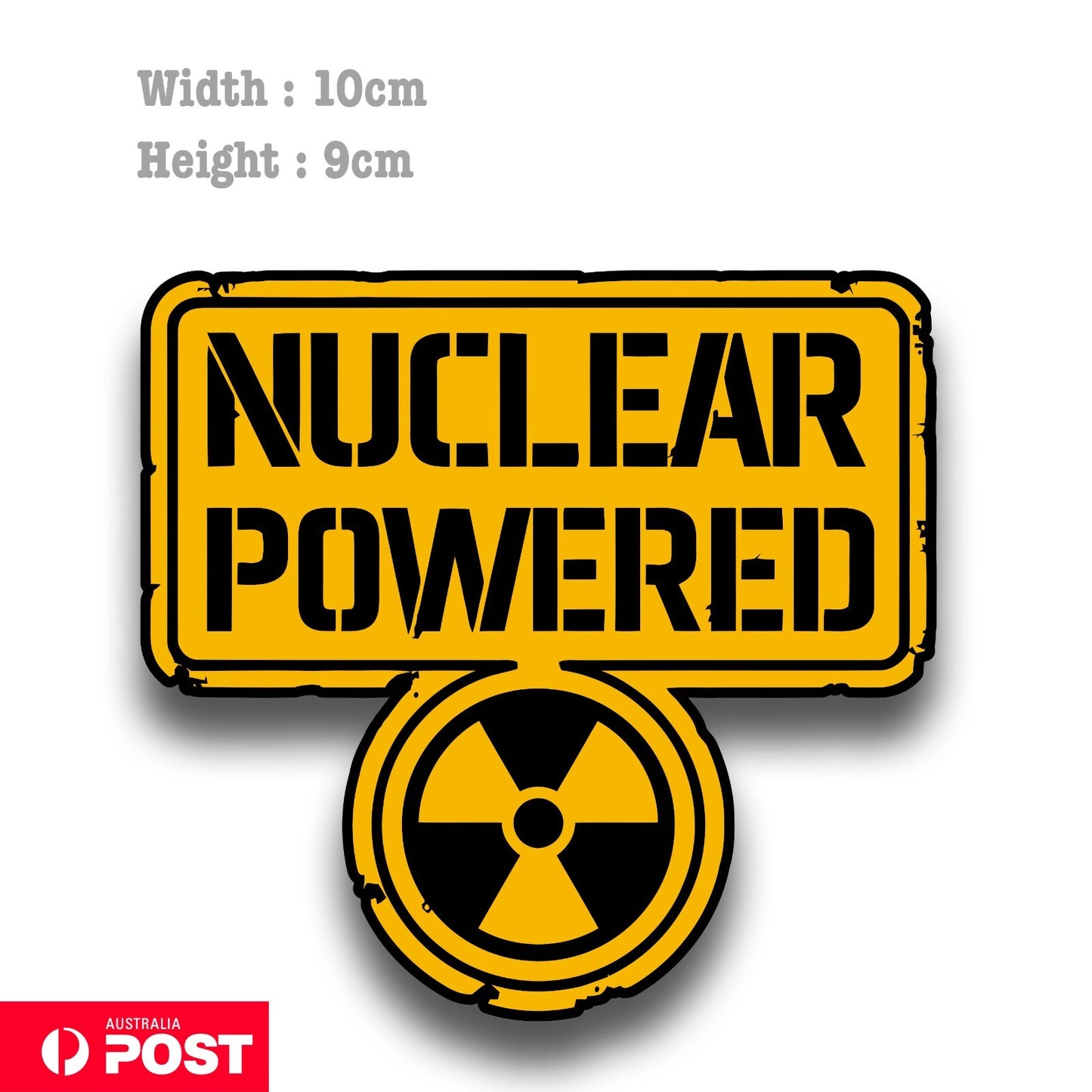 Warning - NUCLEAR Powered  Fridge , Toolbox Decal Sticker