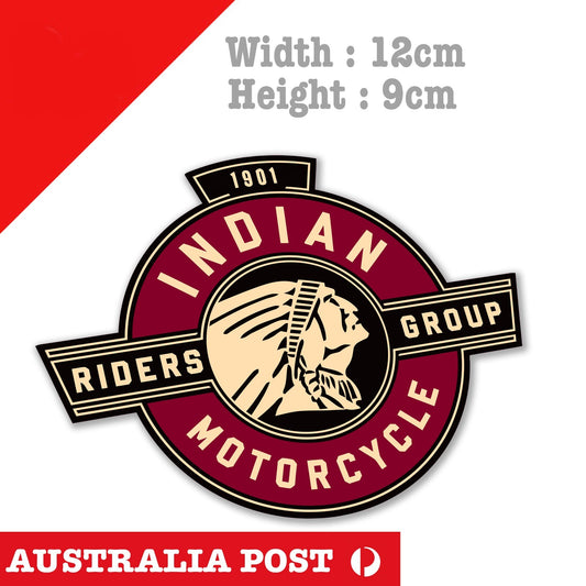 Indian Motorcycle Riders Group Logo Laptop , Car  Decal Sticker 