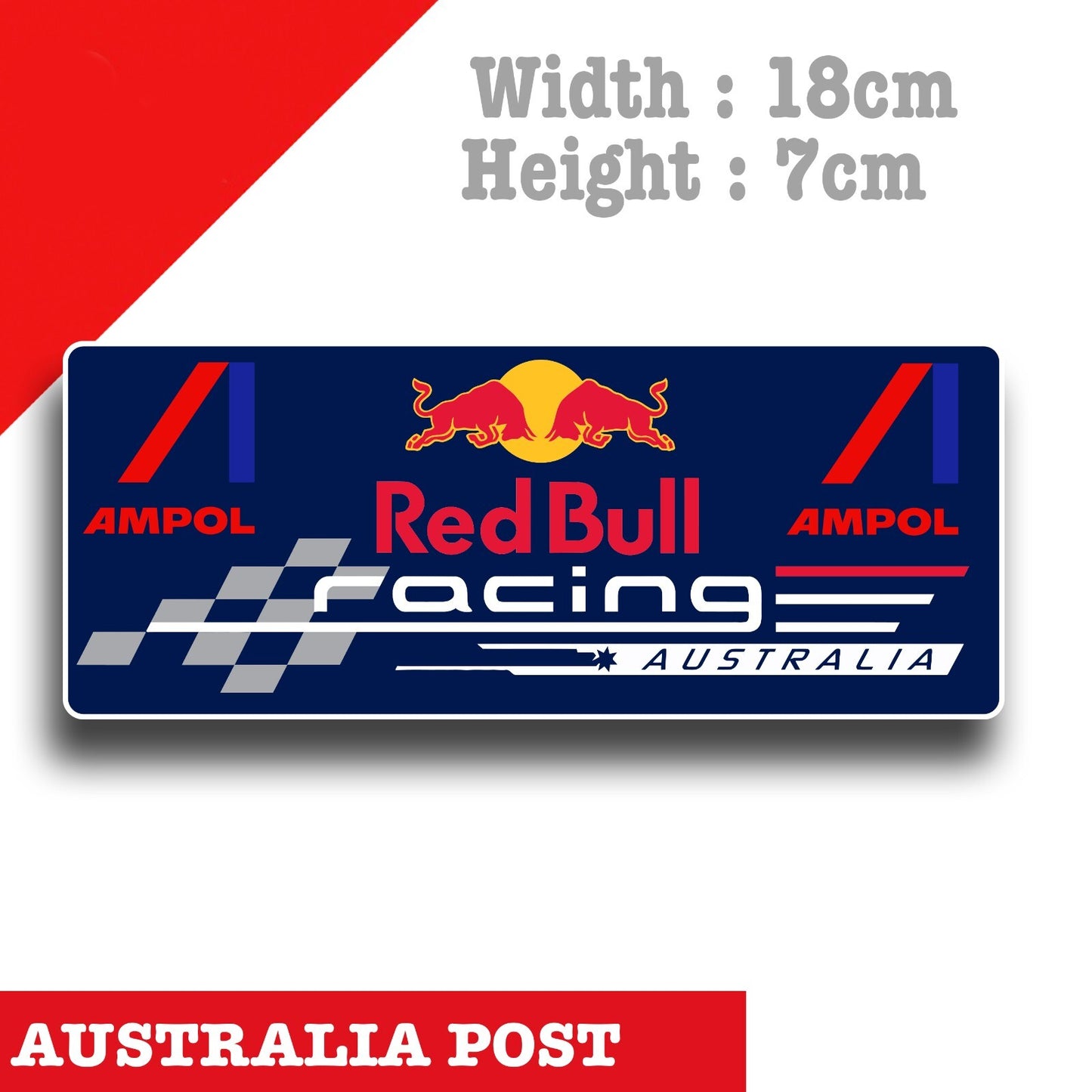AMPOL RED BULL Australia Racing JDM, RED BULL Energy Drink Sticker