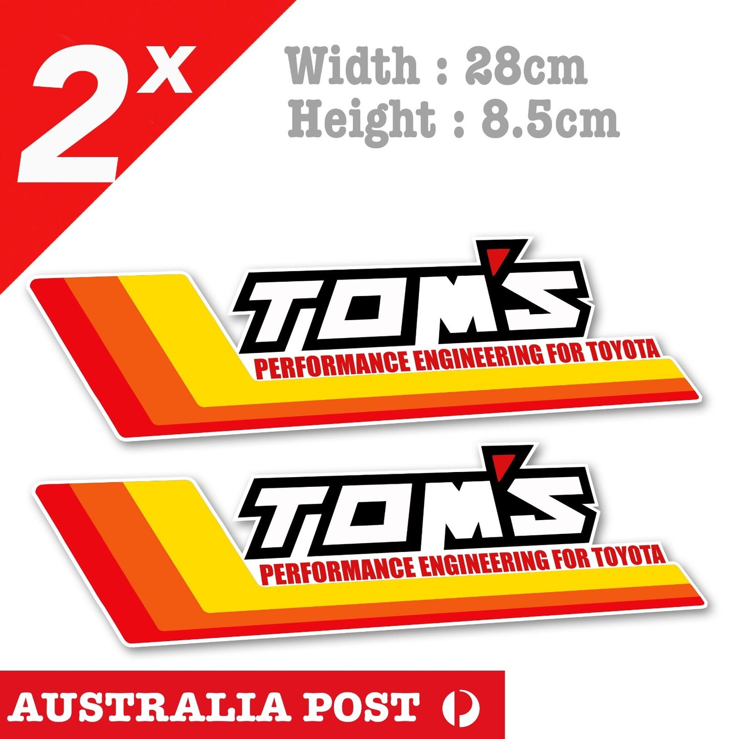 TOYOTA TOM's Performance Engineering for Toyota , Toyota TRD Logo stickers