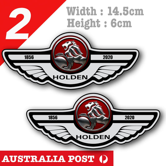 HOLDEN 1856 - 2020 Logo - RIP HOLDEN Logo  x2  Stickers