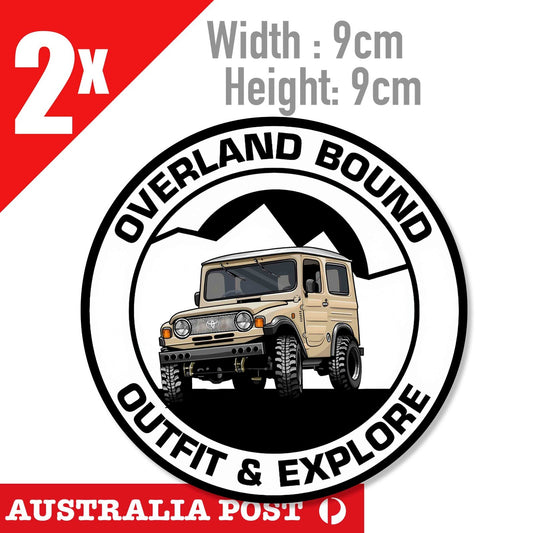 Overland TOYOTA Off Road Logo Sticker