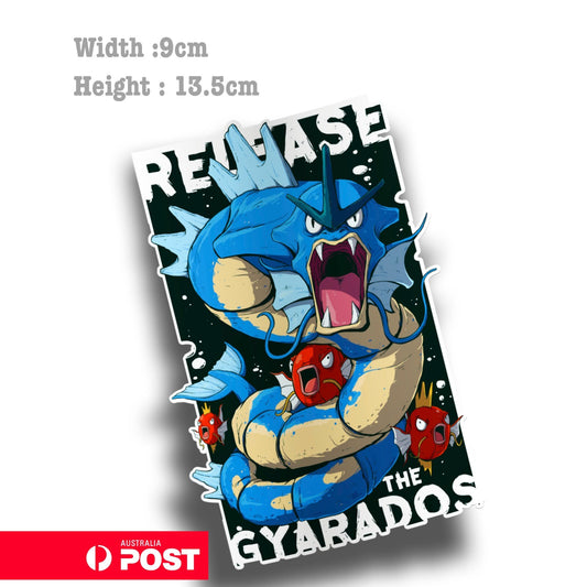 gyarados pokemon , Release the Gyarados JDM Vinyl  Sticker