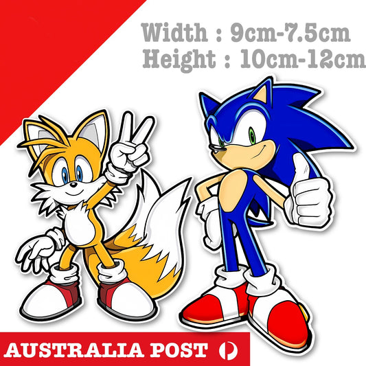 Sonic The Head Hog Thumbs Up & Miles "Tails" Prower  Sticker