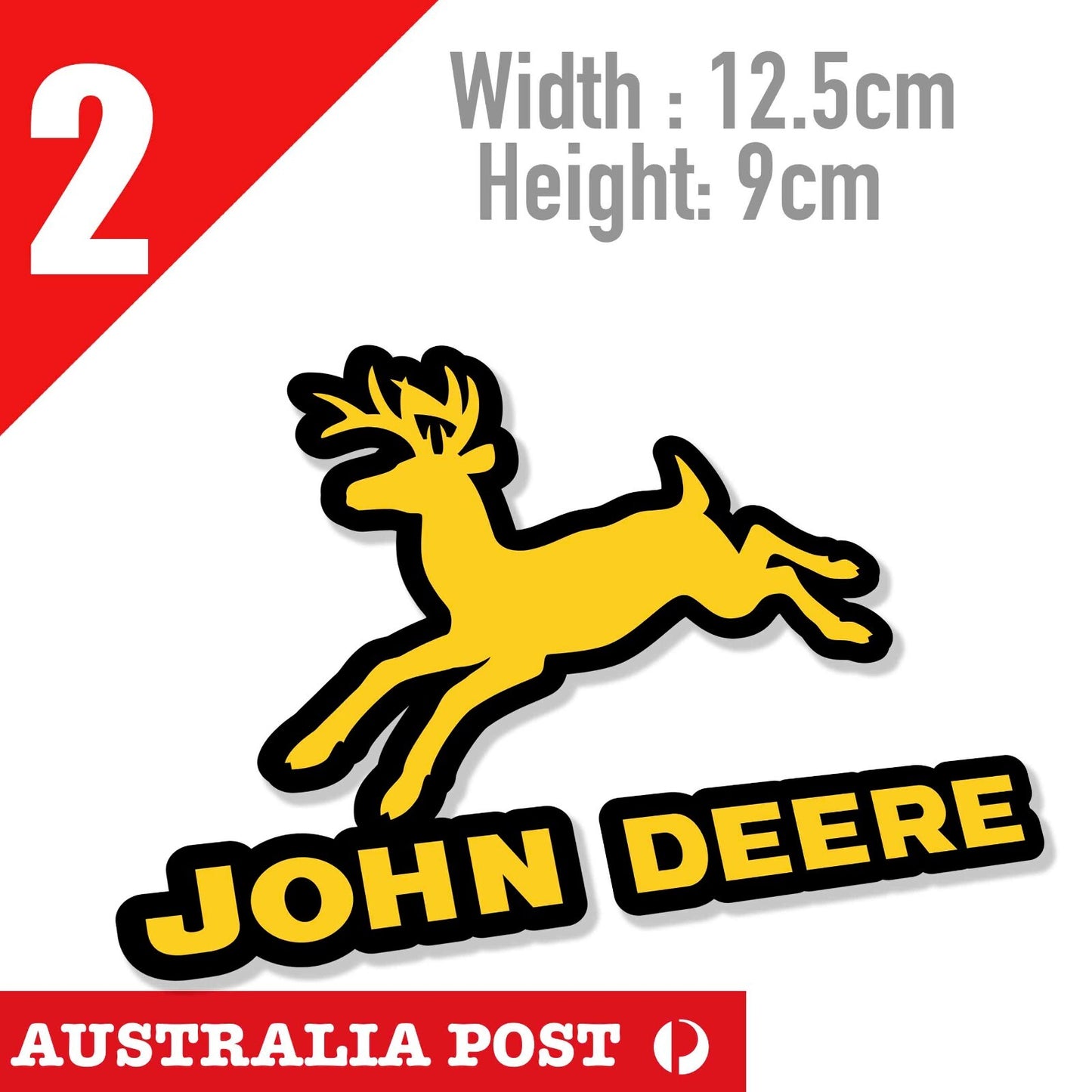 John Deere 1956 Logo - Agriculture Logo Font  Black Logo Sticker