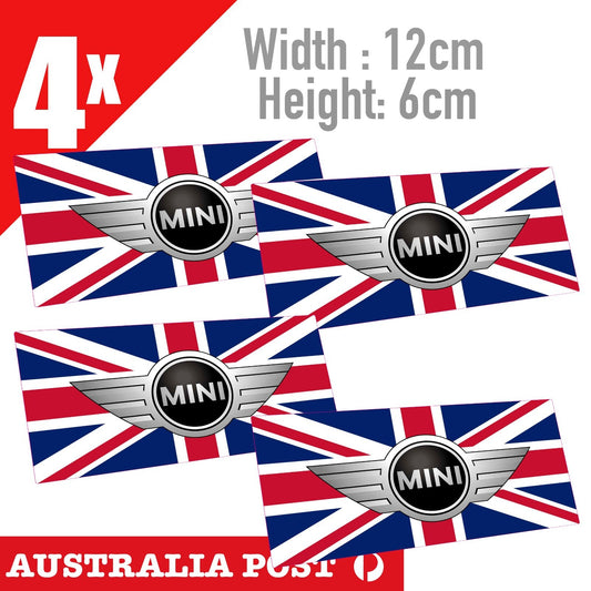 Mini Cooper United Kingdom Flag - JDM Car Sticker 