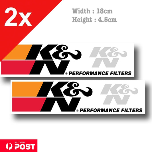 K&N Performance Filter Banner  Logo Vinyl Sticker 