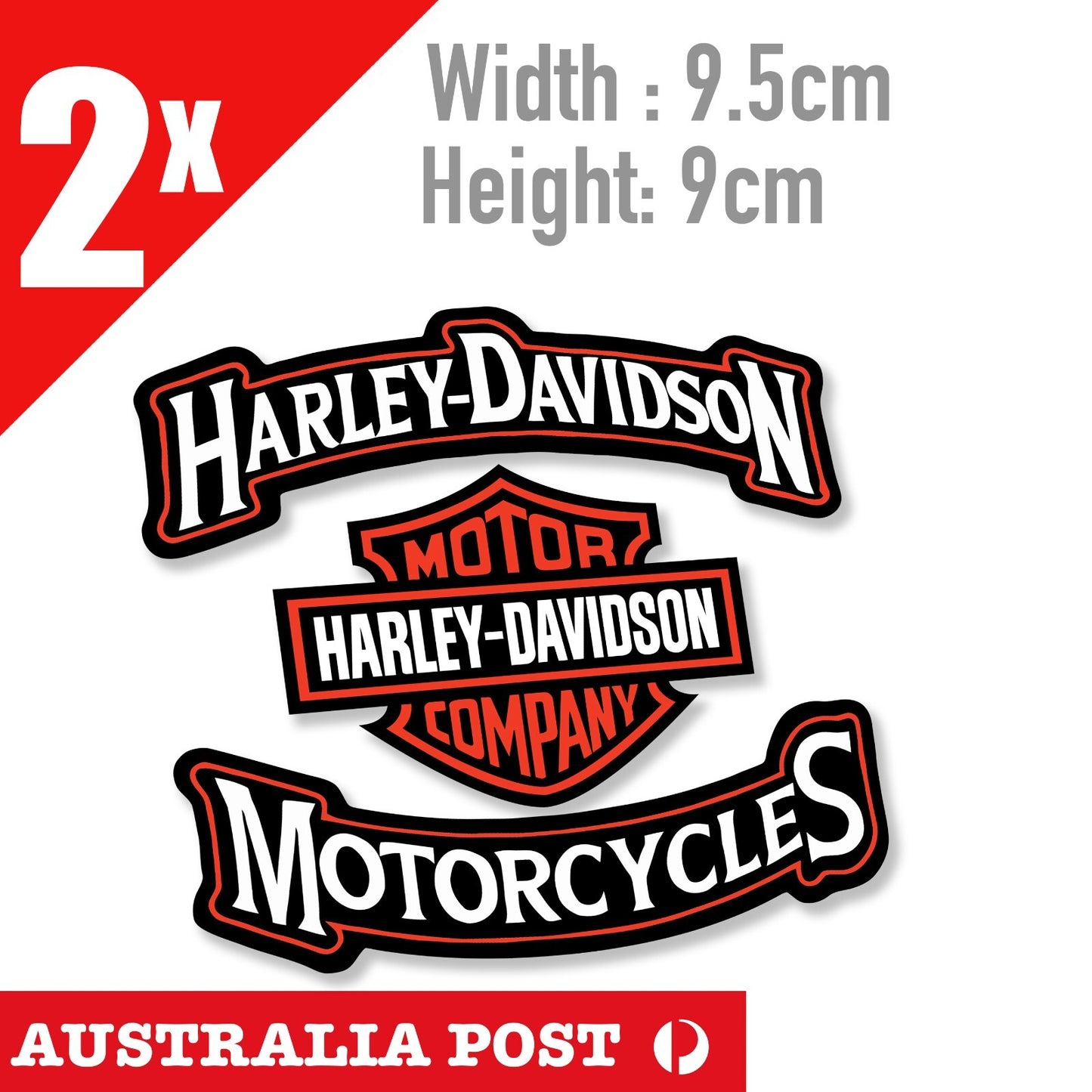 HARLEY Davidson Stickers X 2 Motorcycle Vinyl Decals Bike Stickers
