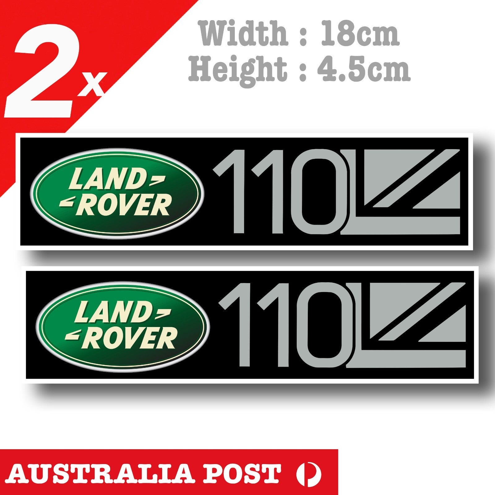 Land Rover Defender 110, Land Rover Logo , OFF ROAD, 4WD, 4X4 Sticker ...