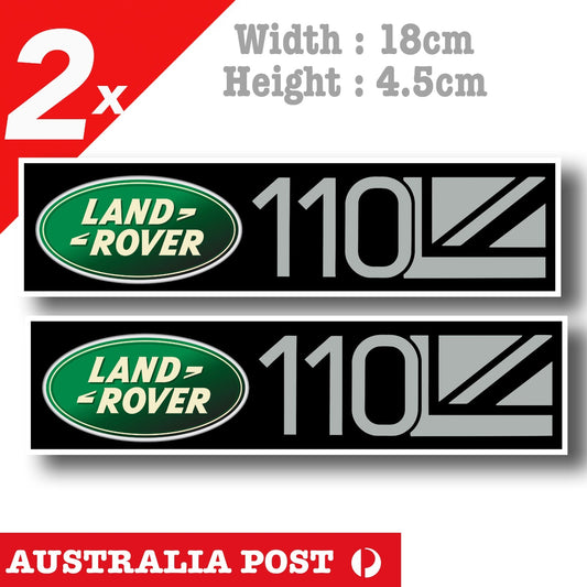 Land Rover  Defender 110, Land Rover Logo , OFF ROAD, 4WD, 4X4 Sticker