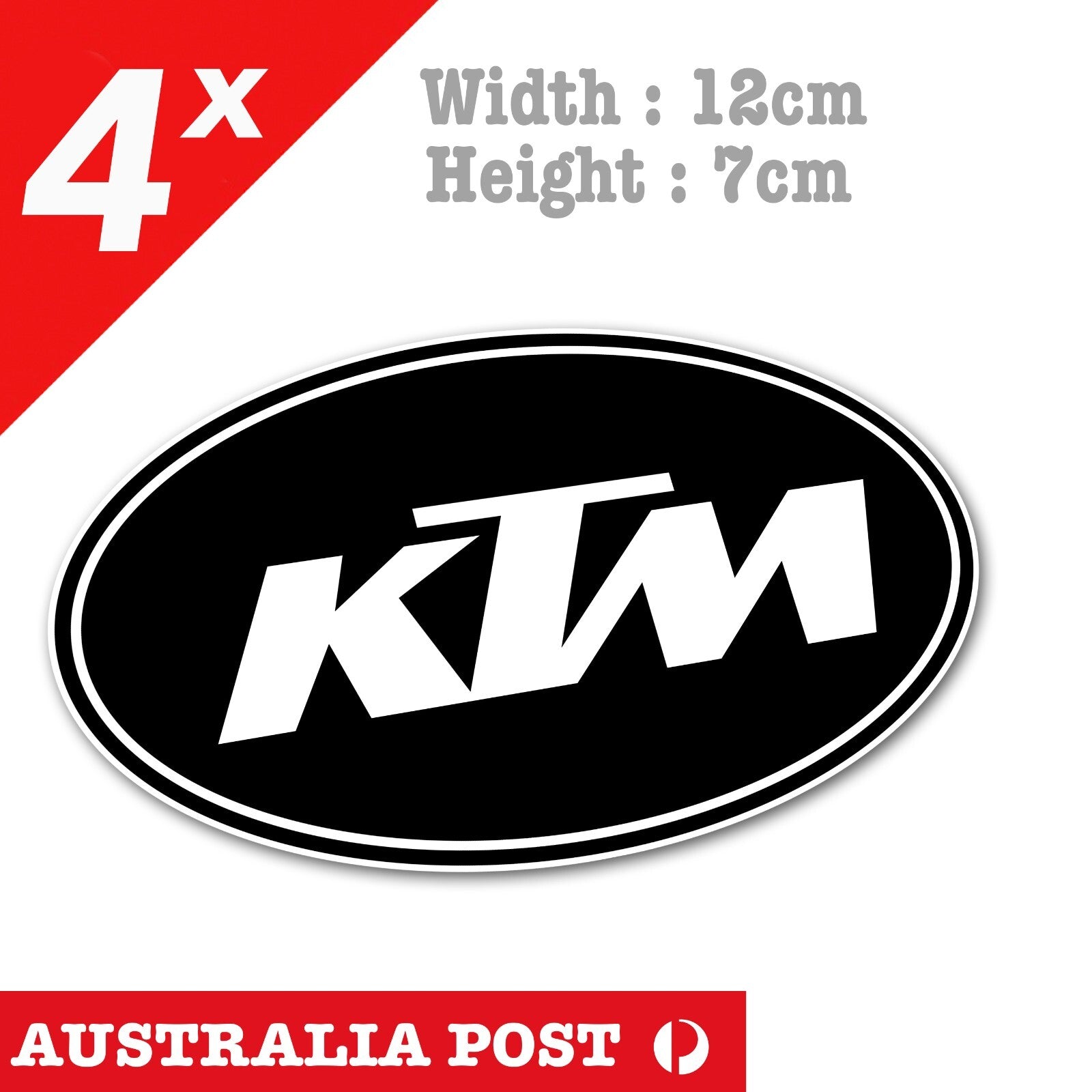 KTM Racing logo, MotoGP, Truck, Ute, Laptop Stickers
