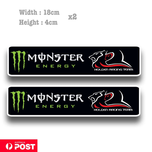 Monster Energy Drink Logo HOLDEN RACING REAM Car, Truck Fridge Bar Sticker 