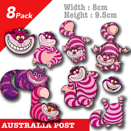 Cheshire Cat - Alice in Wonderland Sticker Pack Vinyl  Sticker