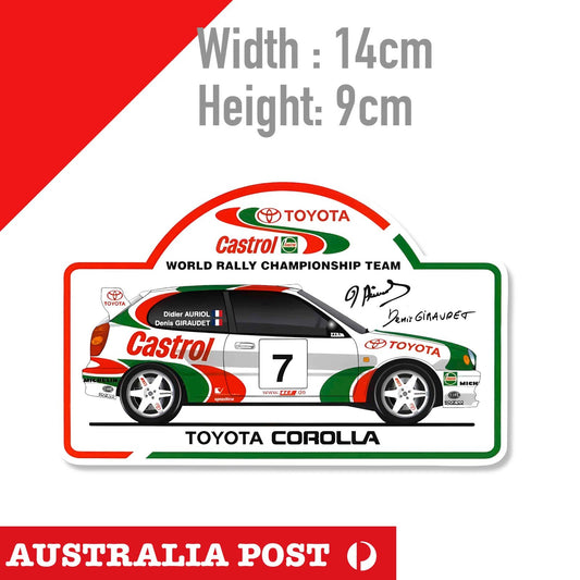 Toyota Corolla Rally World Championship, CASTROL Team  Sticker