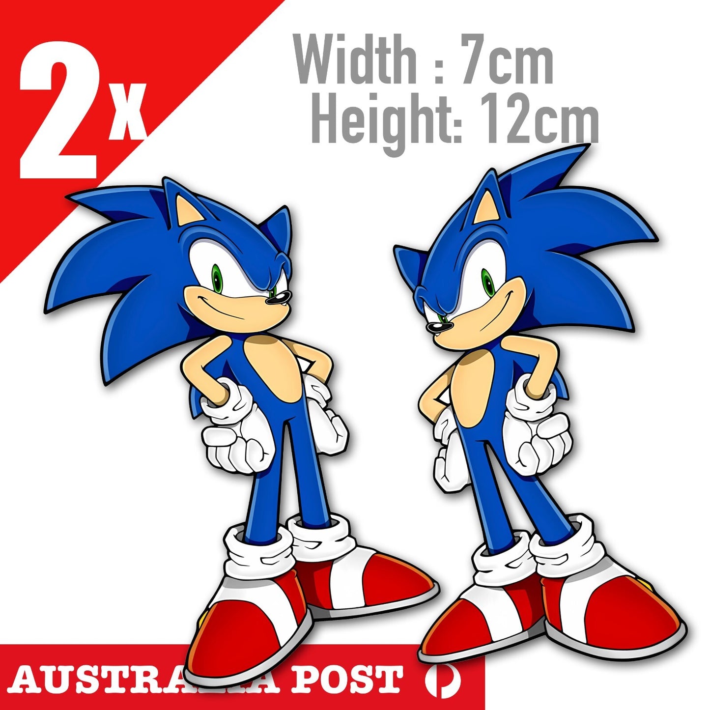 Sonic The Head hog SEGA GAME Character ,Laptop , Car Sticker