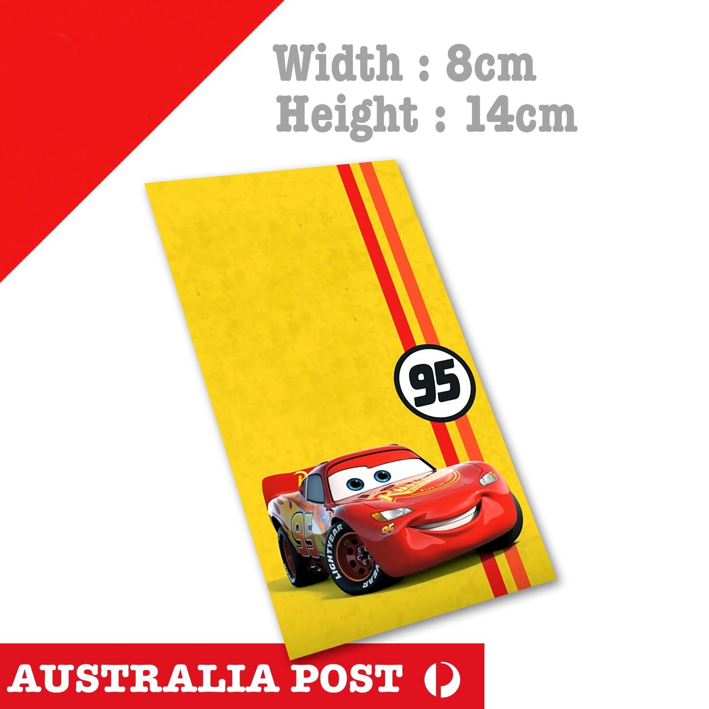 Disney Cars Lightning McQueen 95 Banner, Laptop , Car  Banner  Sticker