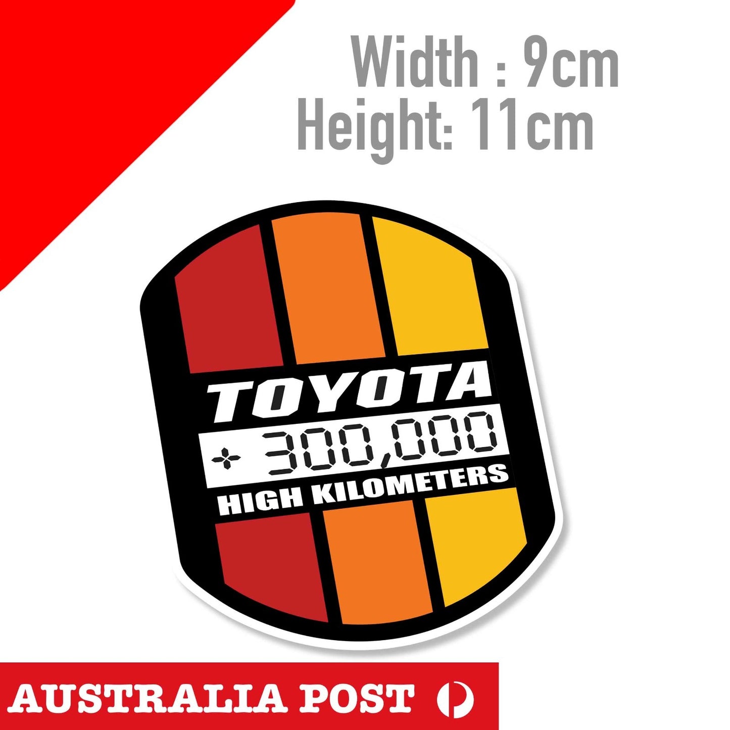 Vintage High Mileage Sticker Decal Die-Cut For TOYOTA FJ CRUISER 4Runner TACOMA